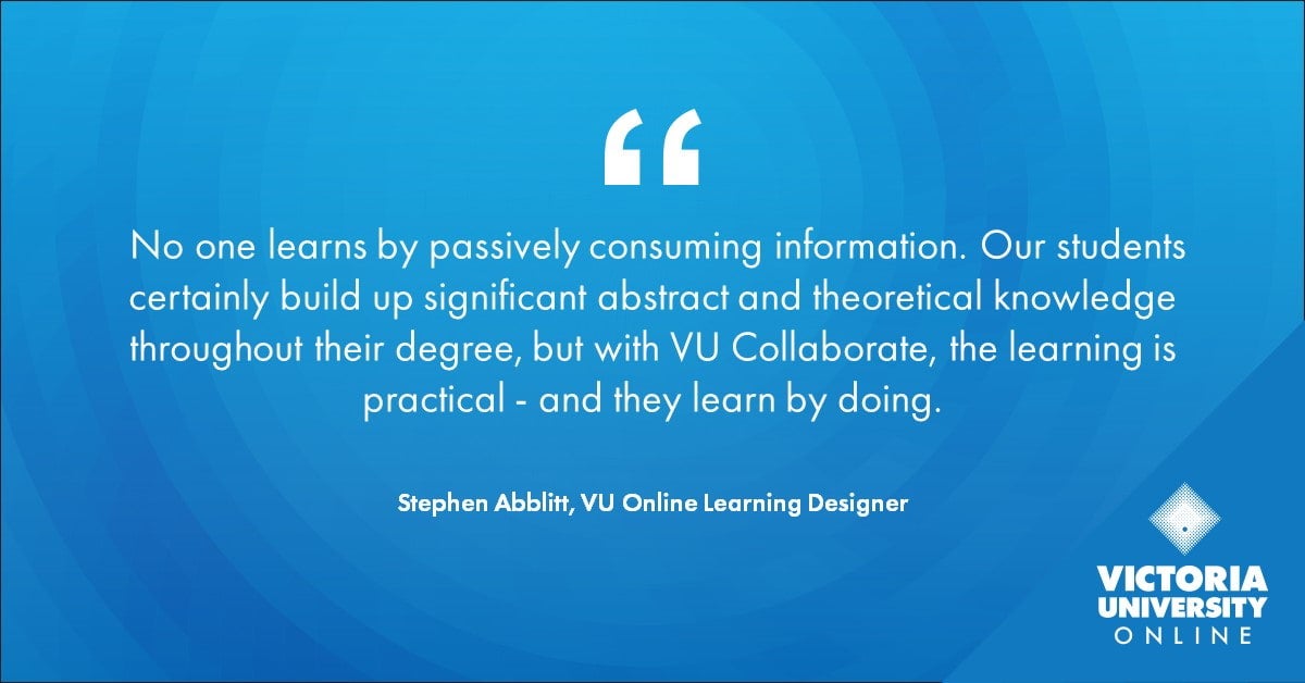 Stephen Abblitt on VU Collaborate 